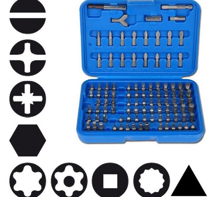 Security Bit Set | 6.3 mm (1/4") drive | 100 pcs (765)