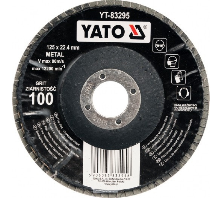 FLAP DISC- DEPRESSED 125mm P40 (YT-83292)