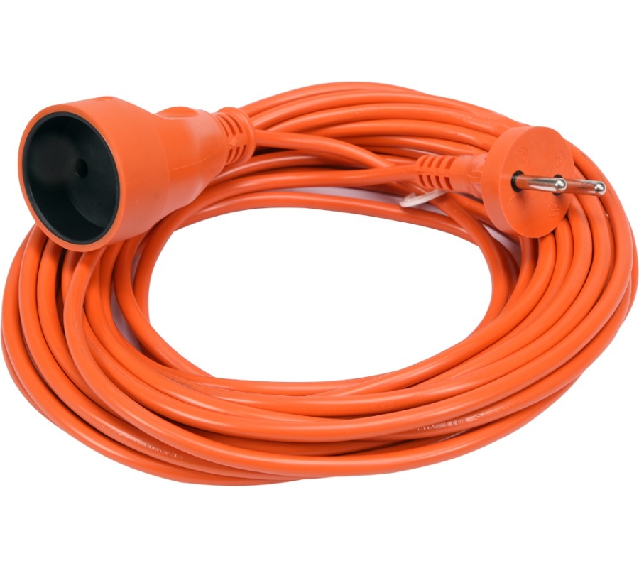 Prailginimo kabelis su lizdu 2x1 mm² 10m (82671)