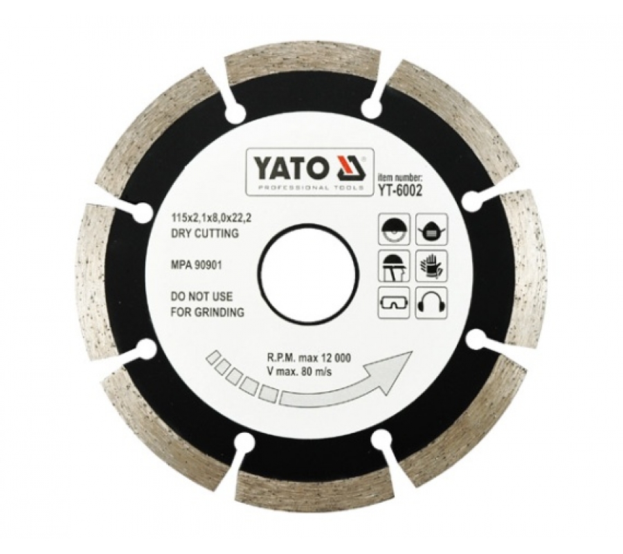 DIAMOND DISC SEGMENTED - HS 115MM (YT-6002)