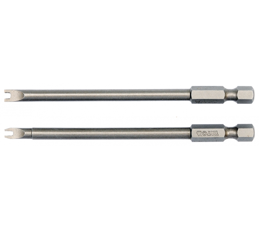 БИТЫ "SPANNER" 1/4", 2шт: NR4 X100MM; NR8 X100MM (YT-0498)