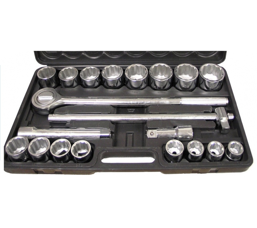 Головки торцевые 12-гранные 3/4" 21предм. (ES-4228)