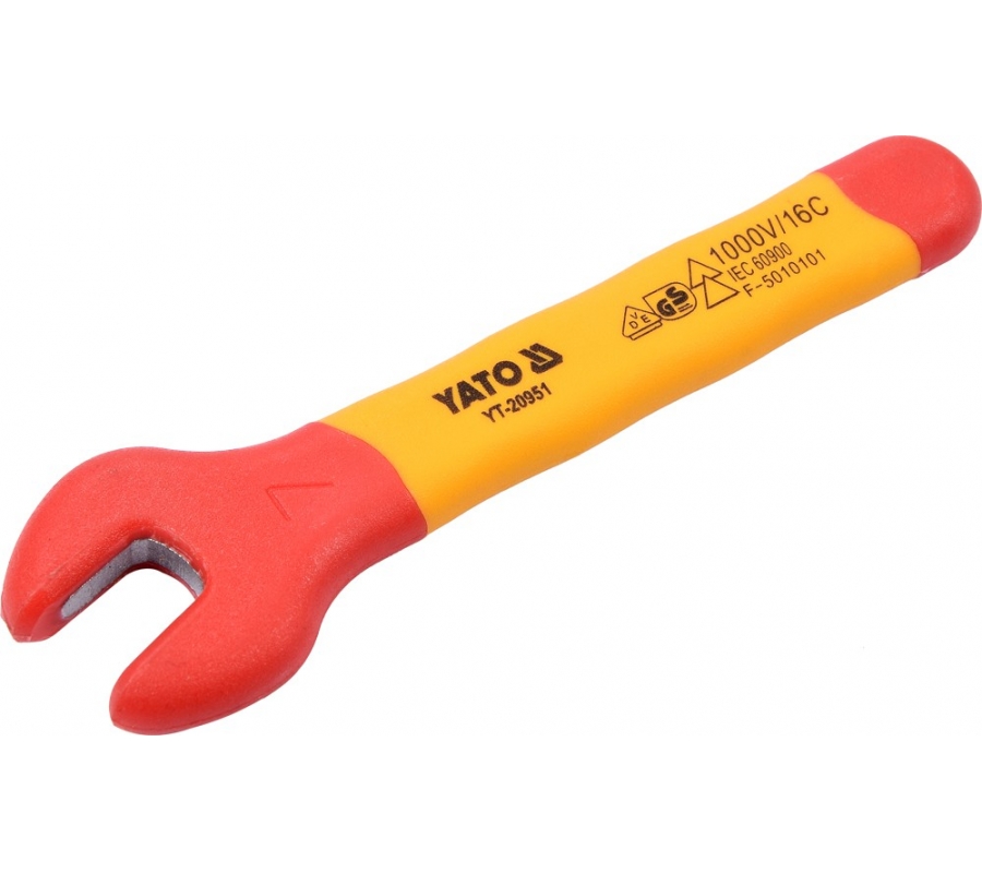 INSULATED OPEN END WRENCH 7MM VDE (YT-20951)