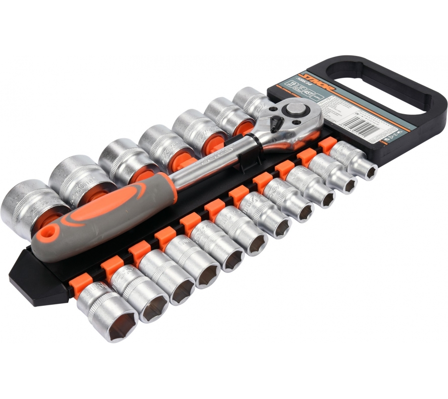 SOCKET SET 1/2" 19PCS (58634)