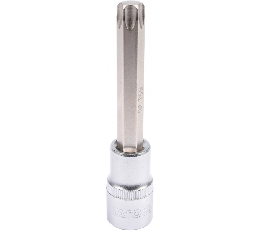 Antgalis įpresuotas į galvutę 1/2", S2, 100 mm, T55 (YT-04327)