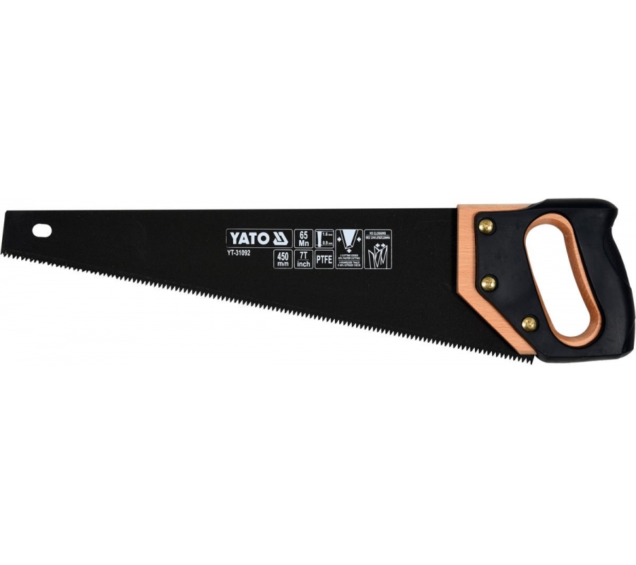 Hand saw PTFE / 7 TPI | 450 mm (YT-31092)