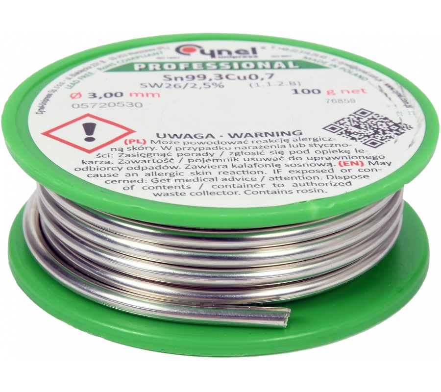 Lydmetalis be švino | Ø 3.0 mm | 100g (76859)
