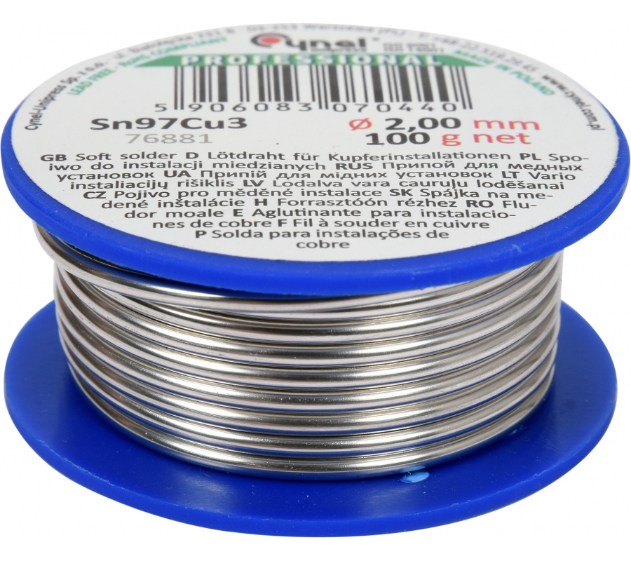 Soft solder | Ø 2.0 mm | 100g (76881)