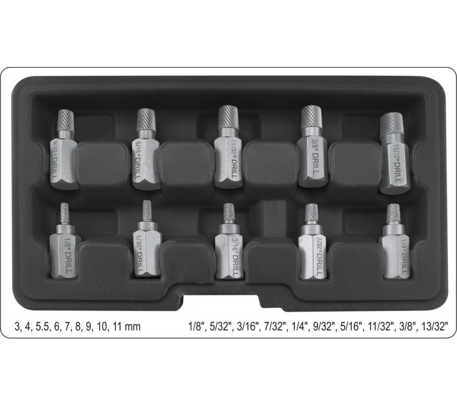 10 PCS SCREW EXTRACTOR SET (YT-05890)