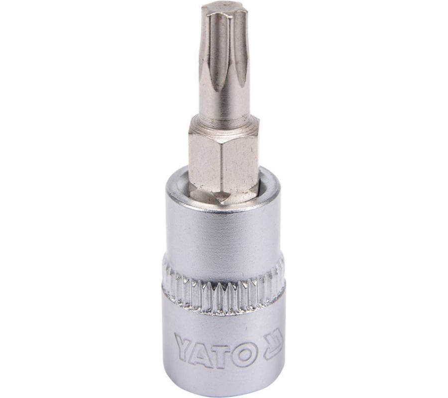 Головка торцевая с вставкой TORX 1/4" T25 L37мм (YT-04305)