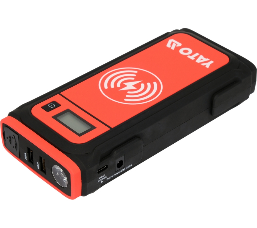 Paleidimo prietaisas | powerbank | 16000 mAh | LCD | indukcinis pakrovimas (YT-83085)
