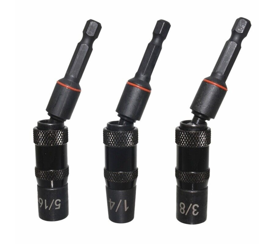 3pcs 0-20°right angle drill attachement with magnet 1/4′′,3/8′′,5/16′′ (ADA3S)