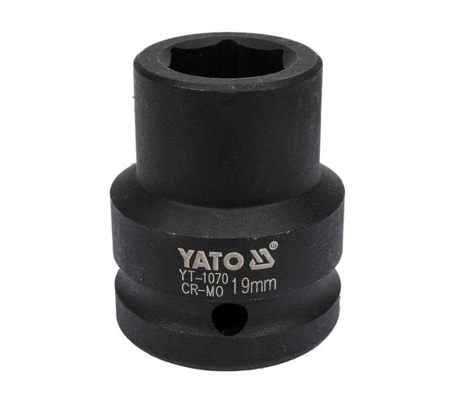 Galvutė smūginė šešiakampė | 20 mm (3/4") | 19 mm (YT-1070)