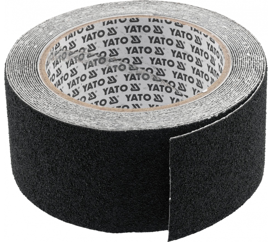 Juoda neslystanti PVC juosta laiptams ir praėjimams | 50 mm x 5 m (YT-72500)