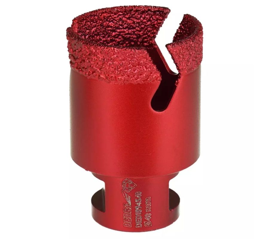 Žiedinis deimantinis grąžtas Vacuum brazed M14, 55mm (DED1594S55)
