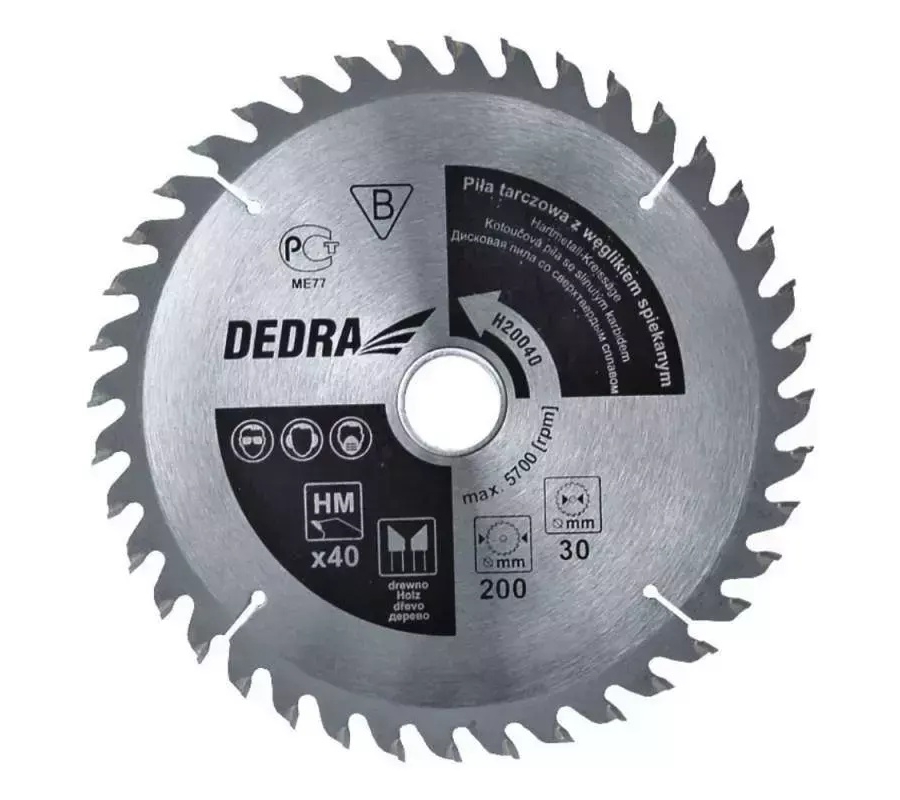 Diskinis pjuklas medžiui su kietm. 100d. 350x30mm (H350100)