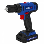 Akumuliatorinis suktuvas-gręžtuvas18V, 1,5Ah, 1h, 0-400/0-1350rpm (DED7880)
