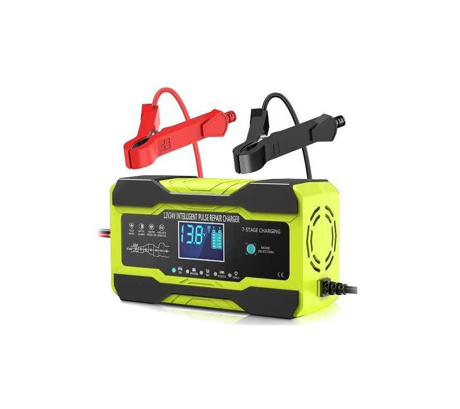 Battery charger 12/24V 5/10A with LCD (KD1291)