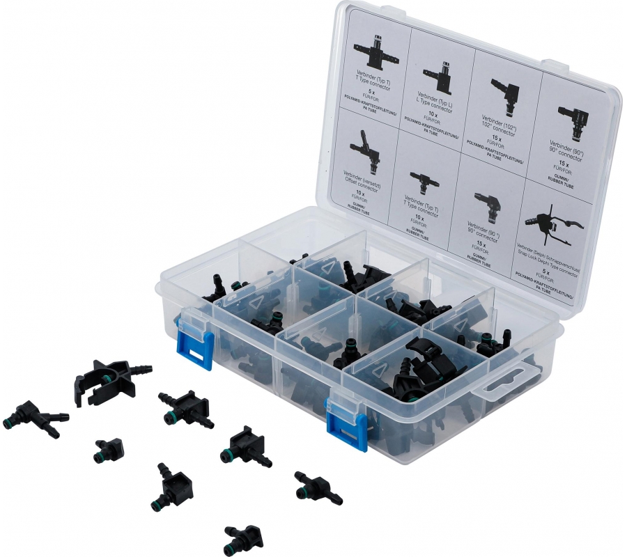 Diesel Return Line Connector Assortment | 85 pcs. (74301)