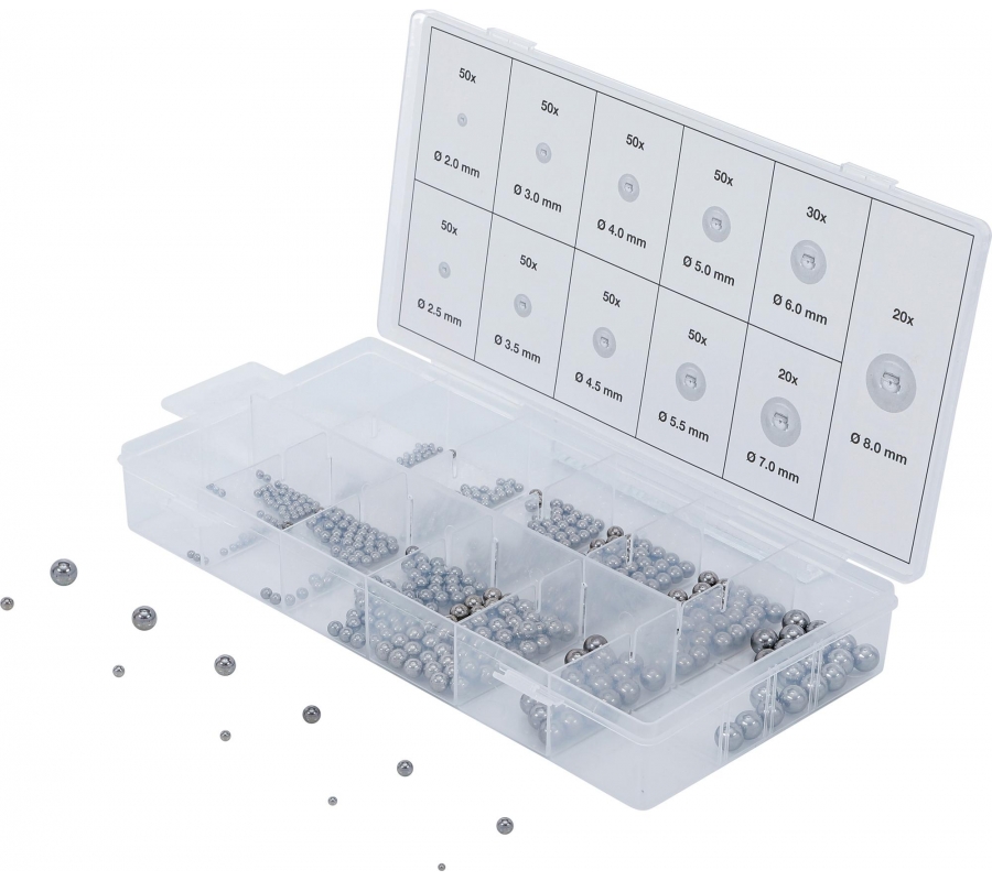 Steel Ball Assortment | 470 pcs. (6853)