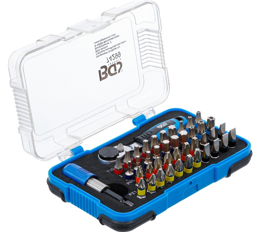 Color Bit Set | with Bit Ratchet | External Hexagon 6.3 mm (1/4") | 43 pcs. (74299)