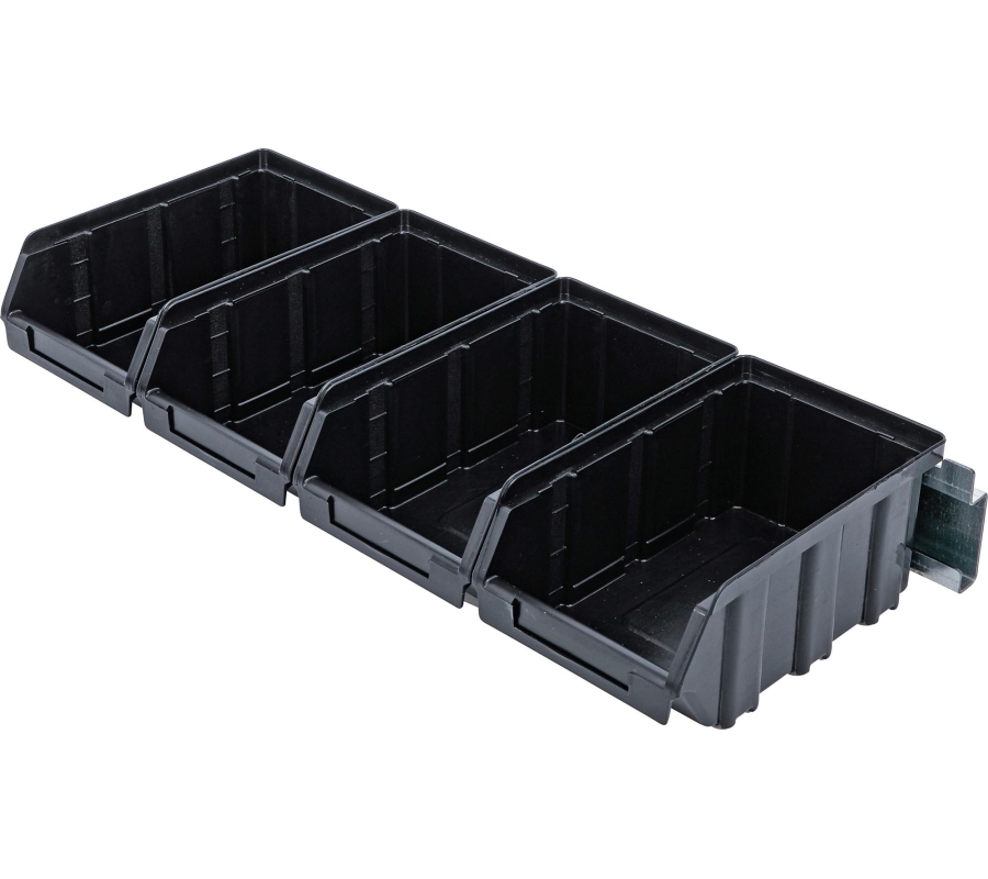 Visual Storage Box Set | with Suspension Rail | for Storage System Combination | 4 pcs. (80195)