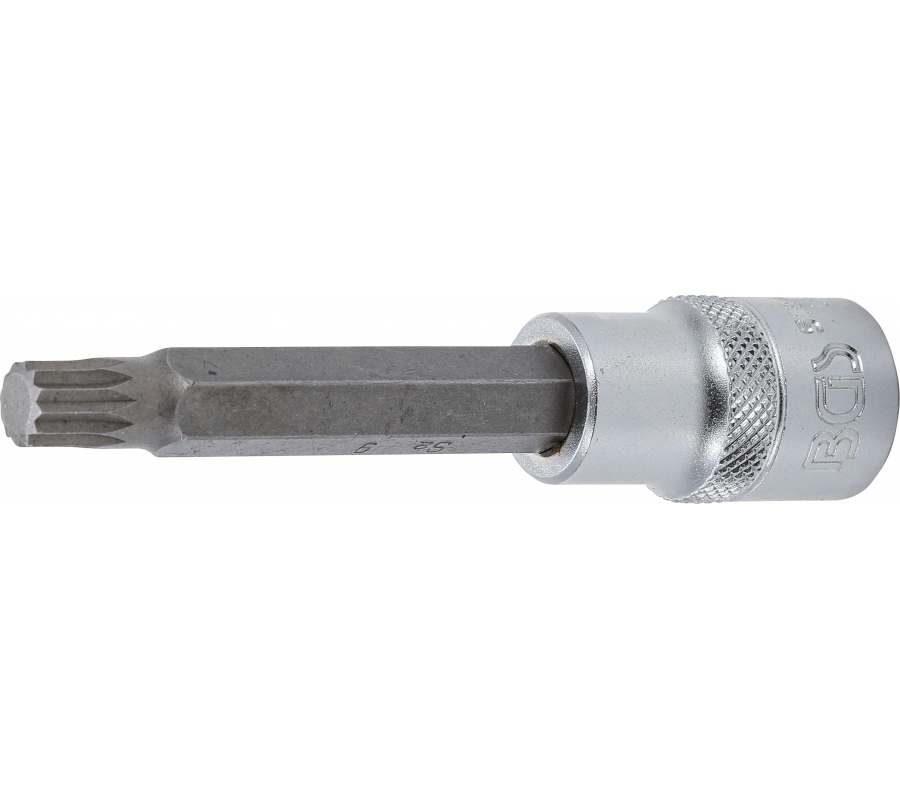 Головка c вставкой | длина 100 мм | 12,5 мм (1/2") | Сплайн (XZN) | M9 (5184-M9)