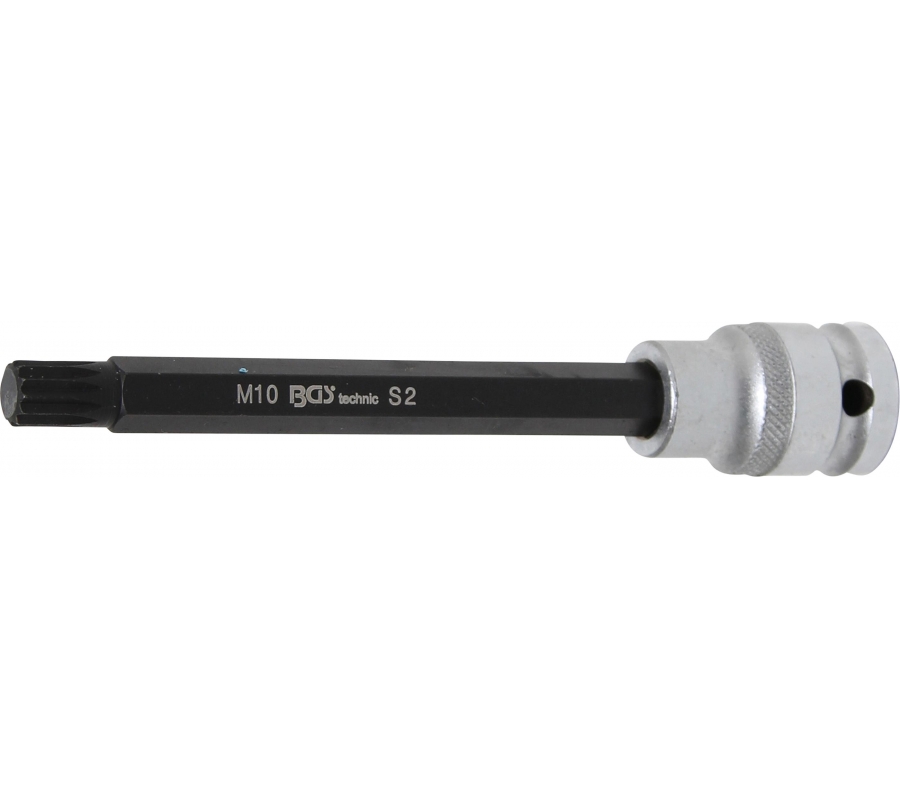 Bit Socket | length 140 mm | 12.5 mm (1/2") drive | Spline (for XZN) | M10 (5009)