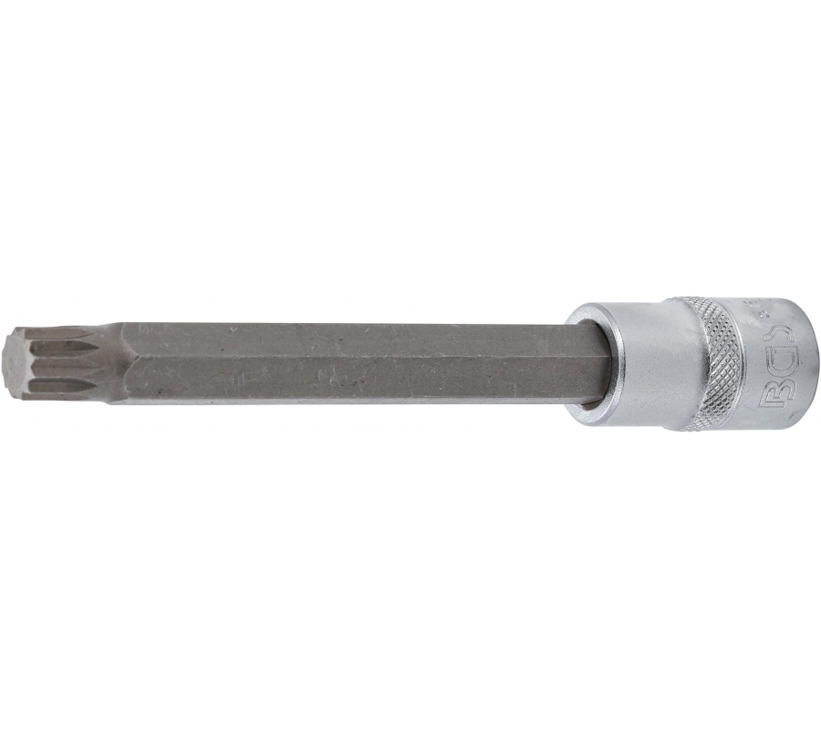 Bit Socket | length 140 mm | 12.5 mm (1/2") drive | Spline (for XZN) | M12 (5184-M12)