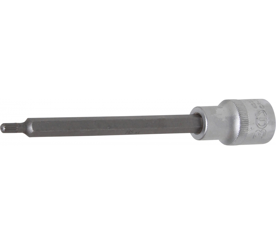 Bit Socket | length 140 mm | 12.5 mm (1/2") Drive | Spline (for XZN) | M5 (4330)