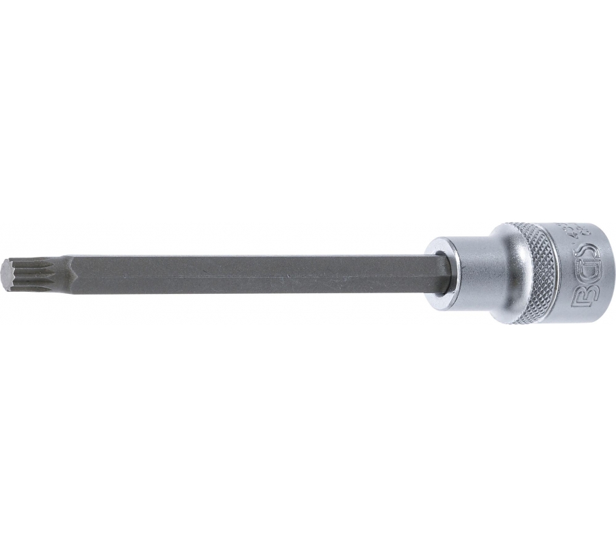 Bit Socket | length 140 mm | 12.5 mm (1/2") Drive | Spline (for XZN) | M8 (4332)
