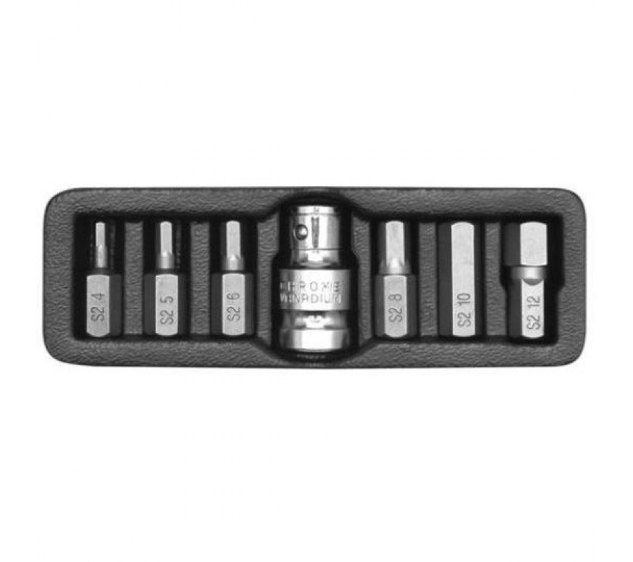 Screwdriver bit set 7pcs. HEX (KR31557)