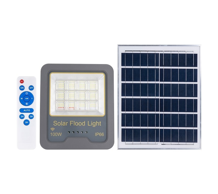 Autonominis šviestuvas su saulės baterija ir judesio jutikliu 100W (LU40100W)