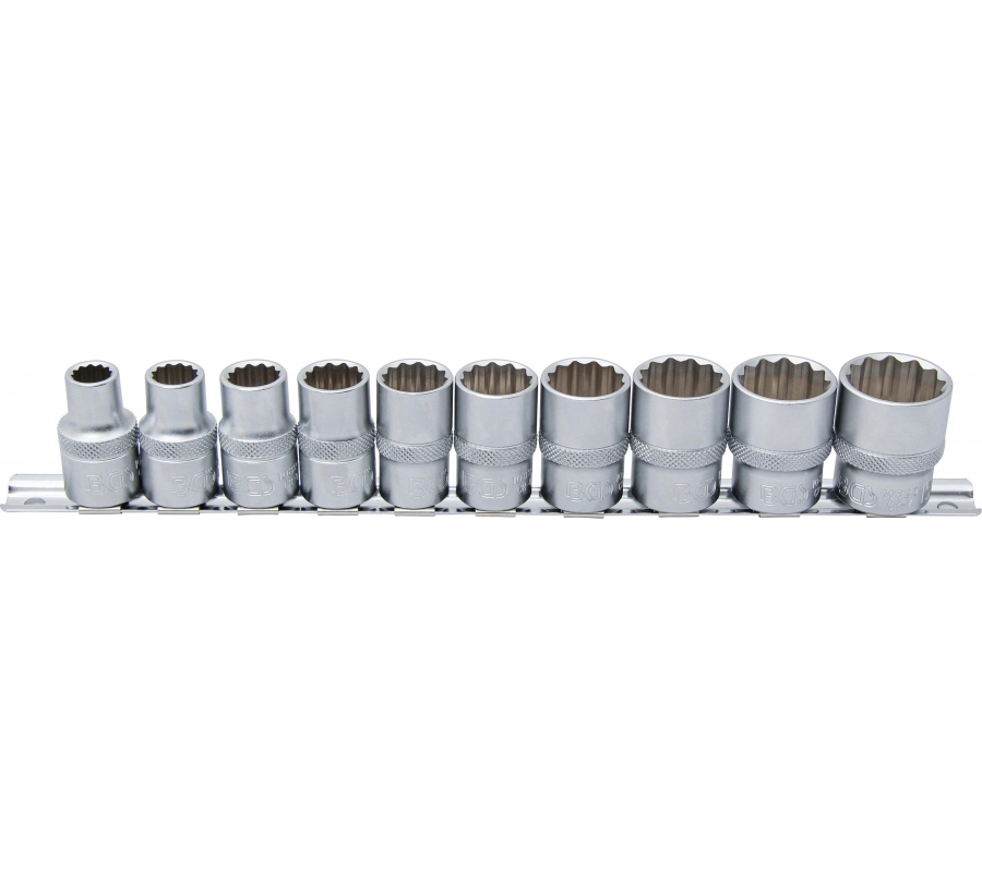 Socket Set, 12-point | 12.5 mm (1/2") drive | 3/8" - 15/16" | 10 pcs. (9114)