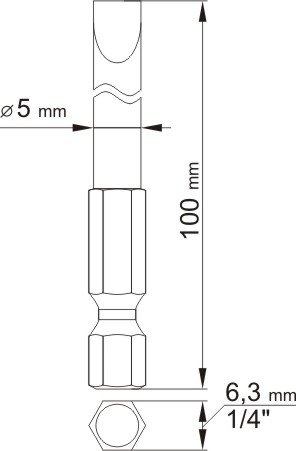 Antgaliai plokšti 1/4", 2vnt, : 4X100MM; 5X100MM (YT-0484)