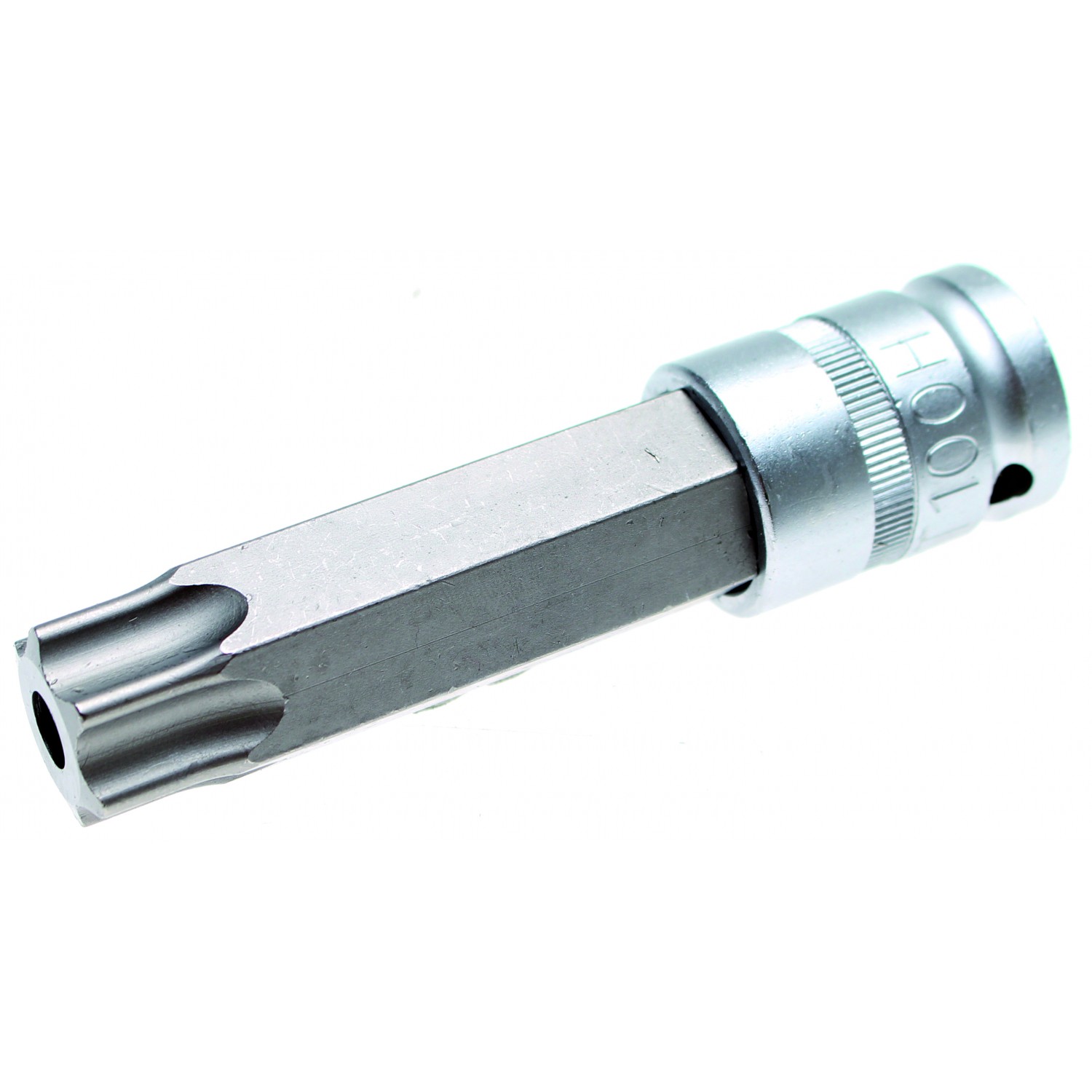 Antgalis įpresuotas į galvutę | lgis 110 mm | 12,5 mm (1/2") | T-Star su skyle (Torx) T100 (5103-TB100)