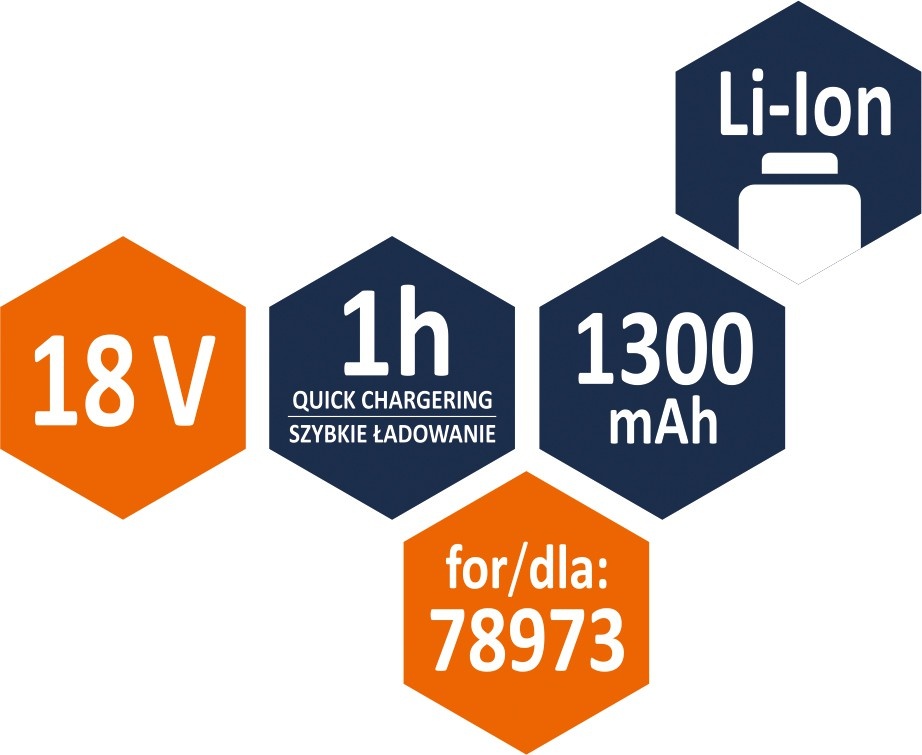 Akumuliatorius | LI- ION 18V 1300MAH (78977)