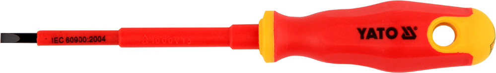 VDE Slot Screwdriver, 1000V 4x100 mm (YT-2817)