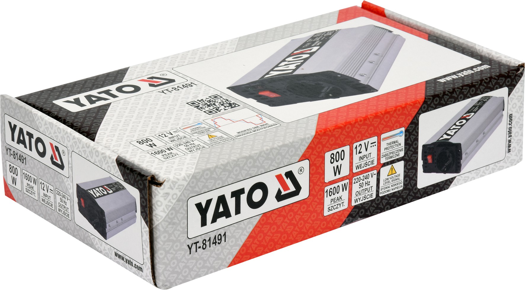 Automobilinis įtampos inverteris | 12/230V 800 W (YT-81491)