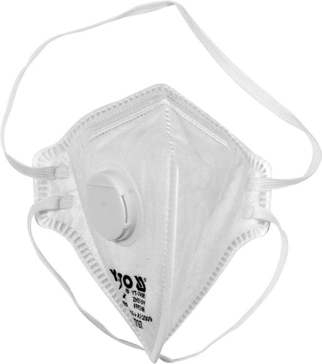 FFP2 FOLDING MASKS WITH VALVE 5 PCS (YT-74981)