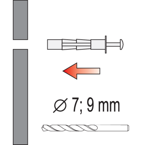 Anchor/pin (molly) fixing pliers (04320)