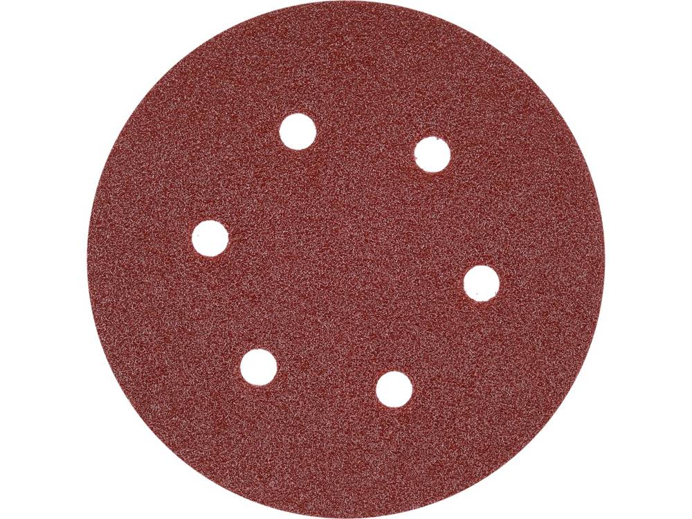 Šlifavimo popierius {velcro) | 6 skylės | 150 mm / P150 | 50 vnt. (YT-834586)