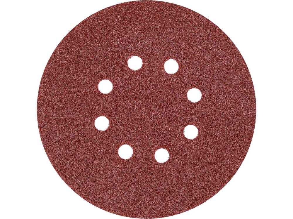 Šlifavimo popierius {velcro) | 8 skylės | 150 mm / P60 | 50 vnt. (YT-834592)