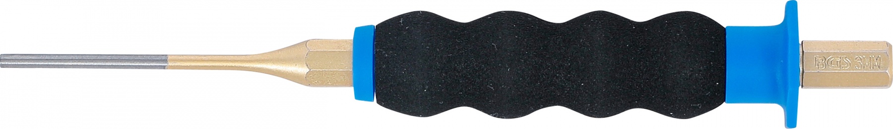 Išmušėjas bukas | neslidi ergonomiška rankena | 180 mm | 3 mm (74591-3)
