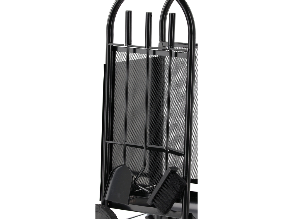 Malkų stovas su židinio aksesuarais / vežimėlis iki 20 kg | 810 x 420 x 360 mm (33330)