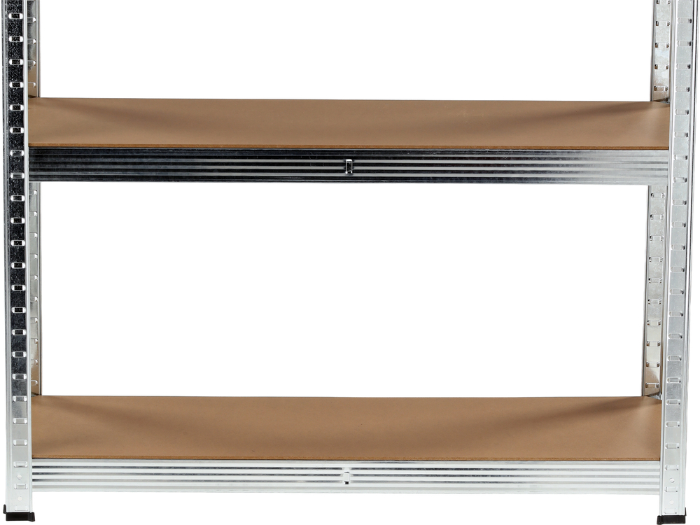 Sandėliavimo stelažas cinkuotas | 5 lentynos | HDF plokštės | 180 X 90 X 40 cm (78485)