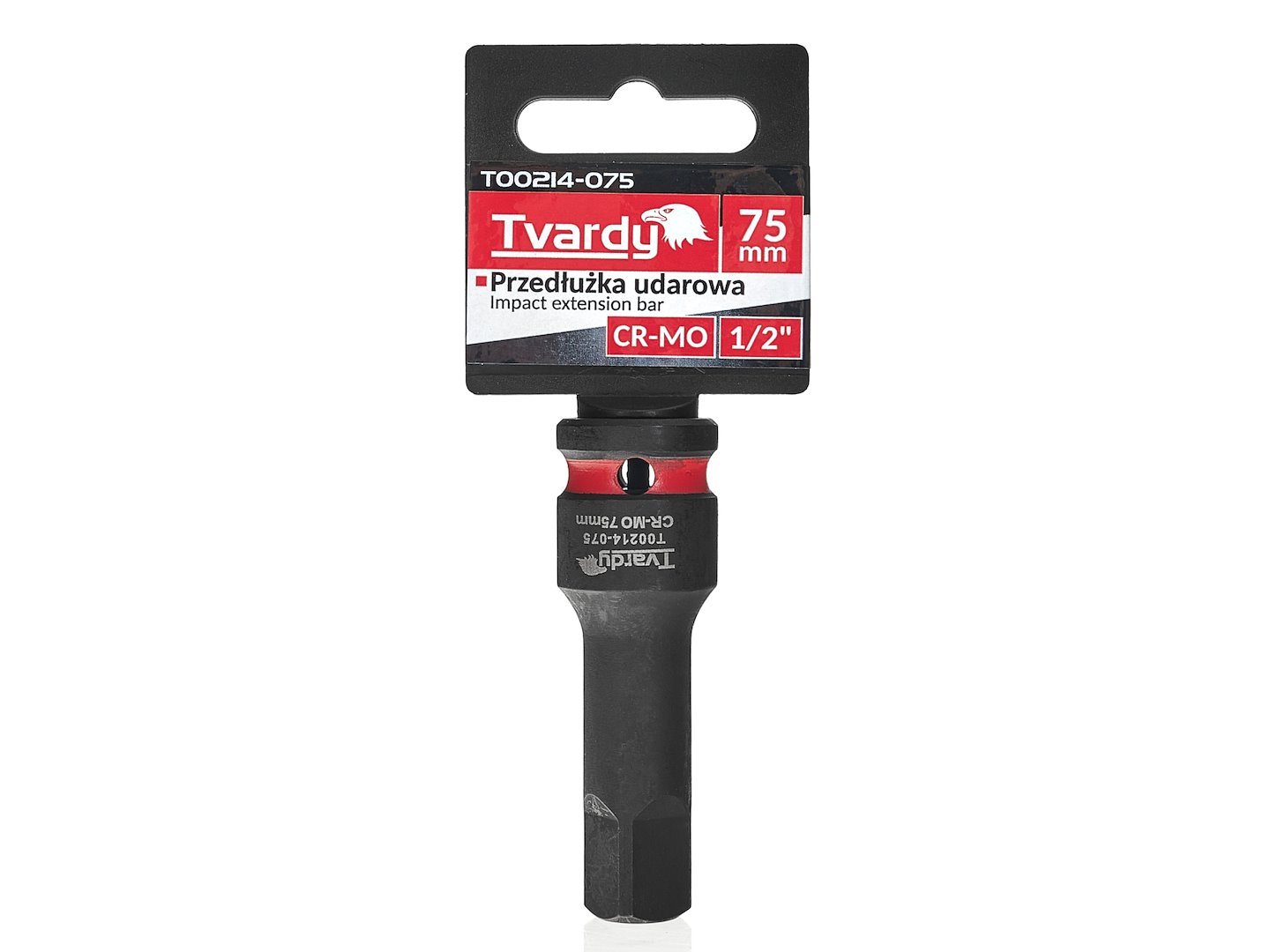 Adapteris smūginis 1/2" 75mm CR-MO (T00214-075)