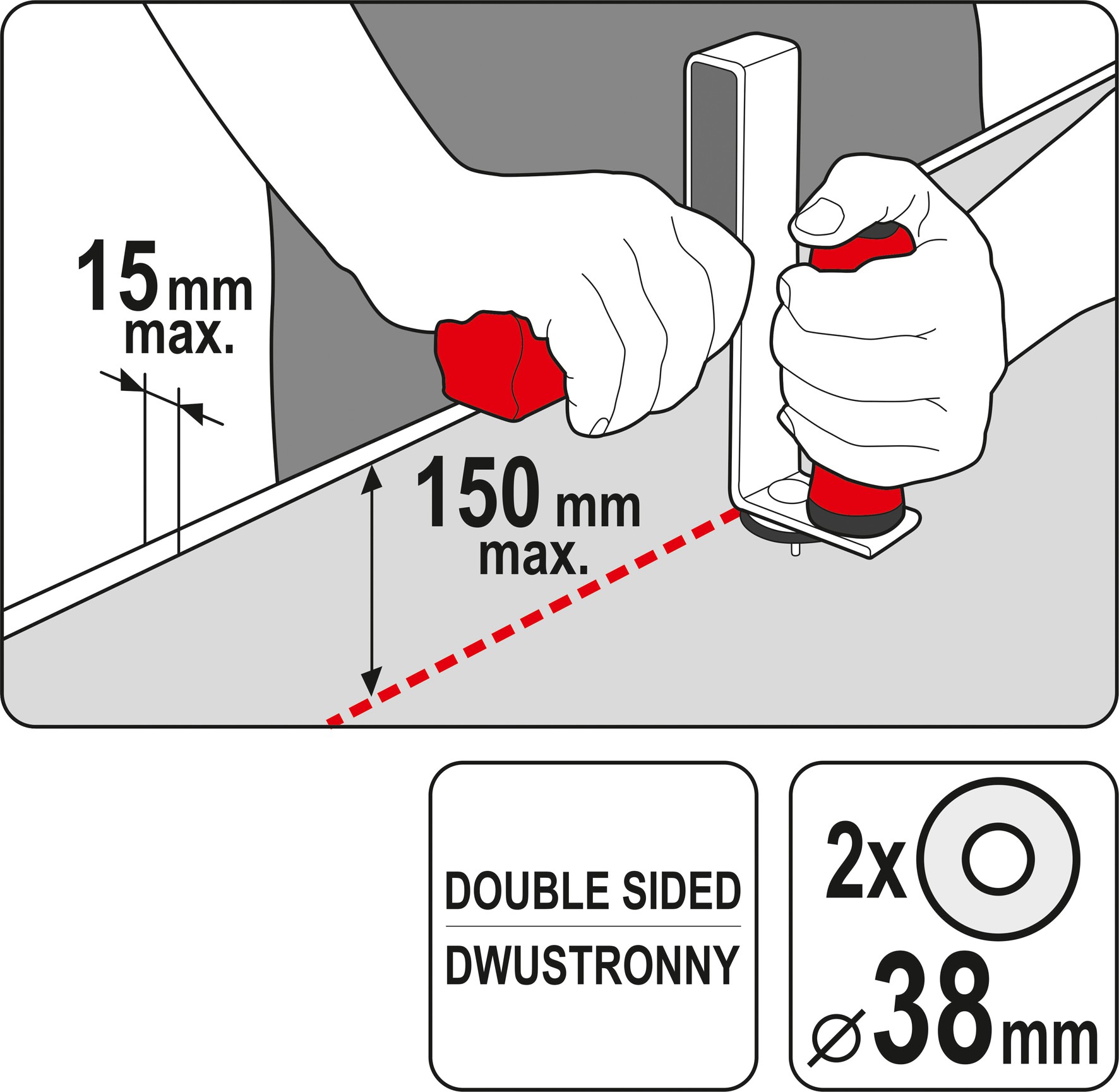 Plasterboard Slicer | double-sided (YT-76266)