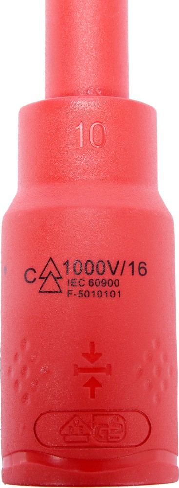 Izoliuotas antgalis elektrikui H8x120mm, 1/2" VDE (YT-21088)