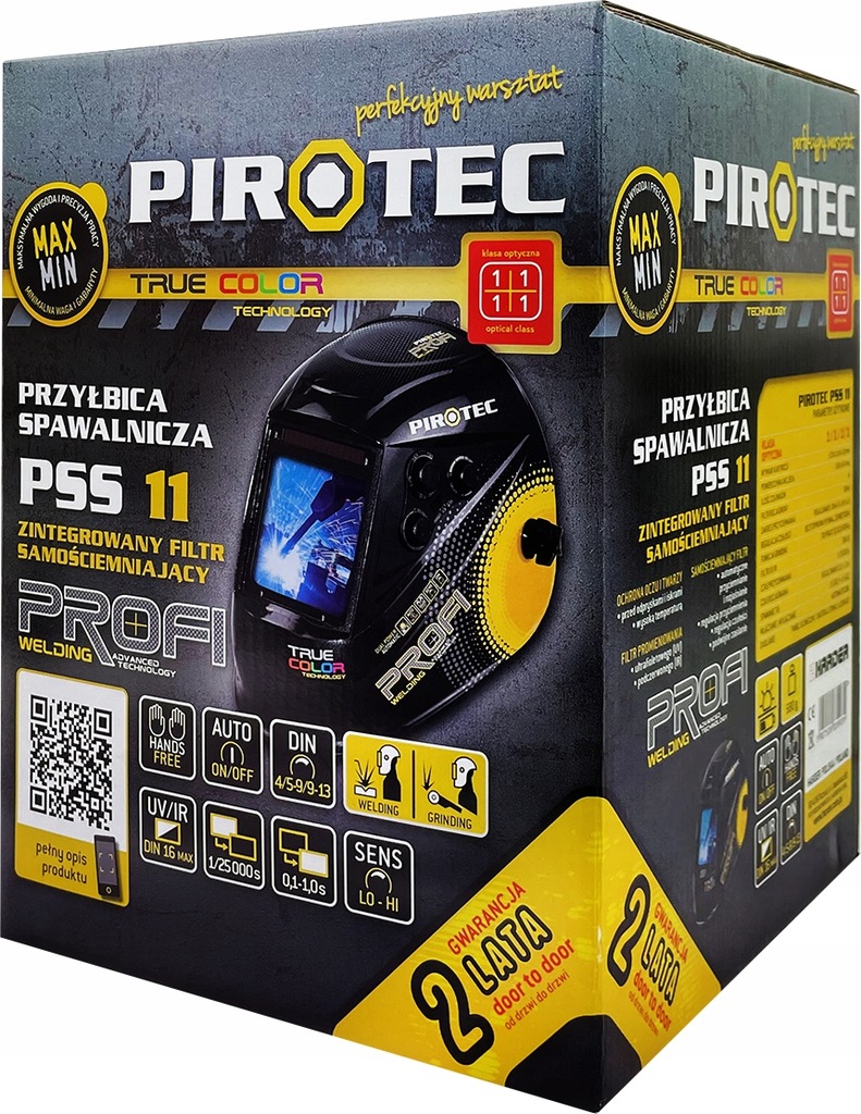 Suvirinimo elektroninis skydelis su automatiškai tamsėjančiu filtru (PSS 11 PROFI)